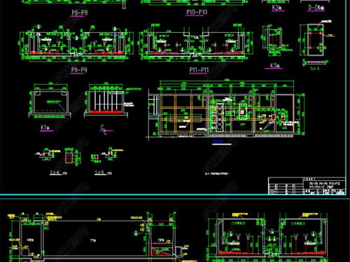 廣東某污水處理廠CAD圖紙設(shè)計平面圖下載與企業(yè)綜合管理