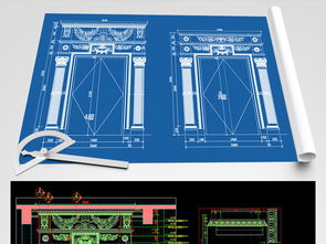 歐式壁爐CAD施工圖與企業(yè)管理——編號18762434圖紙解析與下載